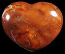 Colorful Carnelian Agate Heart #59553-1